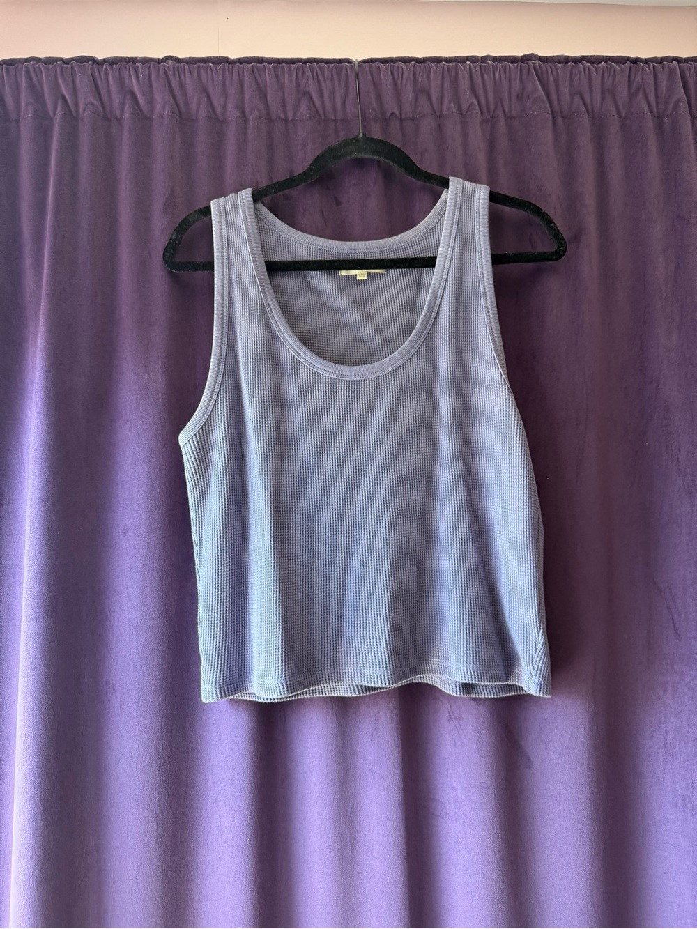 Madewell Lavender Ribbed Waffle Tank - Women's